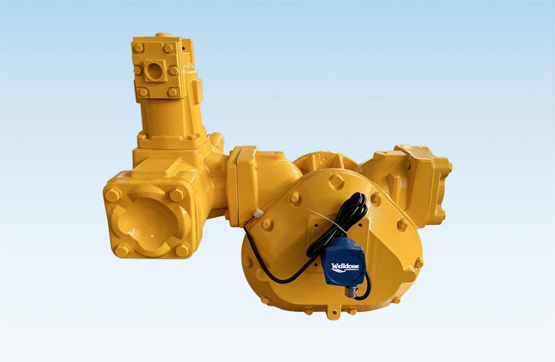 Positive Displacement Flow Meter With Pulser