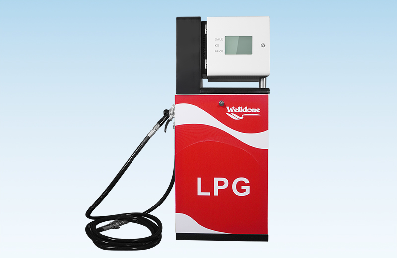 What are the main components of an LPG dispenser?