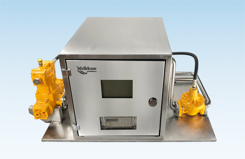 What is the role of the flow meter in an LPG dispenser?